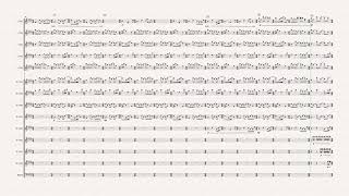 Steve Reich  Electric Counterpoint II Slow with sheet music [upl. by Cherianne]