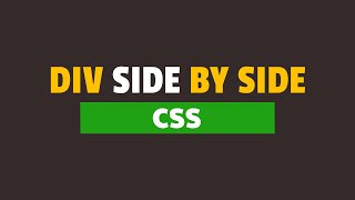 How to Put Two Divs Side By Side in HTML and CSS [upl. by Woodie159]