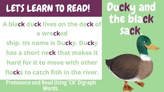 CK Digraph Words Reading Passage for Kids  CK Sound  Learn to Read  Fun Phonics amp Story for Kids [upl. by Weirick]