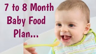 7 to 8 month baby food chart in tamil  Food Plan for 7 to 8 month baby [upl. by Ladnar]