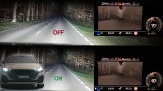 Audi Q7Q8 Laser Light with HD matrix LED  Night Vision Review amp RealLife Test  1001cars [upl. by Aiset]