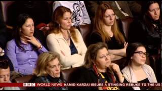 BBC World News broadcast of IQ2 Greece Debate on Immigration [upl. by Skoorb47]