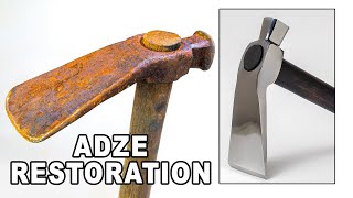 RUSTY ADZE RESTORATION adze restoration [upl. by Ainak]