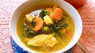 Healthiest chicken soup  Polish chicken soup recipe [upl. by Adgam37]