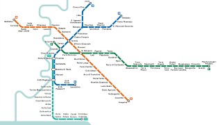 Timelapse metropolitana di Roma ATAC  COTRAL [upl. by Page102]