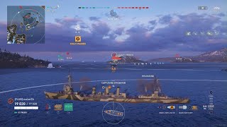 World of Warships Legends  Iwaki Lucky 7s With Div Support [upl. by Rofotsirk]