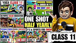 Physical Education class11 One Shot🔥  physical education all chapters  Half Yearly  Animated [upl. by Lot]