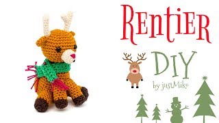 Rentier häkeln 🎄Do it Yourself Amigurumi  Weihnachten  by justMiko [upl. by Yziar]