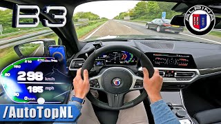 ALPINA B3 G21 298kmh TOP SPEED on AUTOBAHN by AutoTopNL [upl. by Assetan]