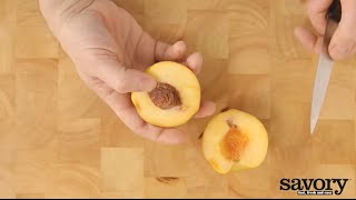 Cutting stone fruits – Savory [upl. by Hajile199]