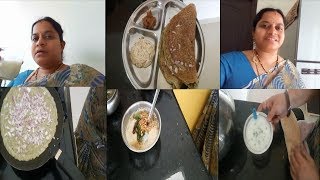 INDIAN BREAKFAST RECIPESPESARATTU2 TYPES OF CHUTNEYSRAMA SWEET HOME [upl. by Naleag]