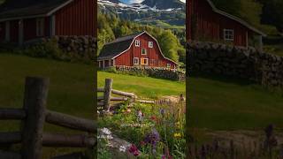 Housebarn  Classic Red Barn  Gambrel Roof housedesign homearchitecture shortsfeed [upl. by Adnawaj644]