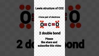 Lewis structure of carbon dioxide ll Lewis dot structure of co2 chemistry shorts [upl. by Deyas608]