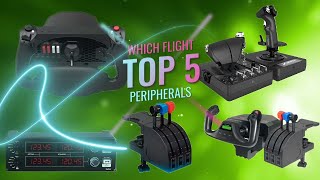 Which FLIGHT SIM peripherals should YOU BUY Top 5 Peripherals to buy NOW [upl. by Maclay]