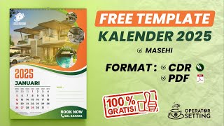 FREE DOWNLOAD TEMPLATE KALENDER 2025  PART 2 [upl. by Llet431]