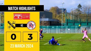 Westfield 03 Raynes Park Vale  Isthmian League South Central Division  Saturday 23rd March 2024 [upl. by Notneb]