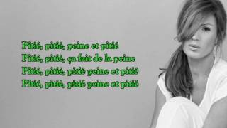 VITAA PEINE ET PITIE LYRICS VIDEO PAROLES DE CHANSON [upl. by Neillij]