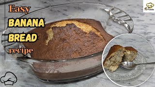 Easy Banana Bread Recipe   With Oven  KFoods [upl. by Letsyrk]