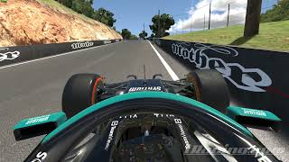 iRacing Mercedes W12 Definitely Not a Realistic F1 Crash At Bathurst JK LOL HUGE CRASH [upl. by Gal197]