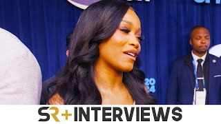 Keke Palmer Reveals How She Kept Her Cool With Eddie Murphy On The Pickup Set [upl. by Aromas]