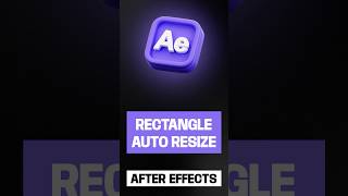 REDIMENSIONNER AUTOMATIQUEMENT UN RECTANGLE POUR UN TEXTE SUR AFTER EFFECTS [upl. by Ehtnax324]