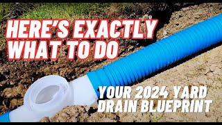 Yard Drainage System Easy DIY Full Tutorial [upl. by Aleit]