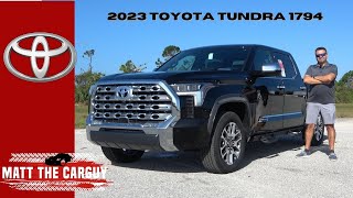 2023 Toyota Tundra 1794 combines Western flare with luxury  my favorite trim Review and drive [upl. by Nnagrom]