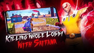 WIPING WHOLE LOBBY WITH SAITAMA🔥  SOLO VS SQUAD FULL MAP🪂 [upl. by Reivaj]