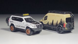 Spotlight Hot Wheels Off Road Car Culture  Toyota Land Cruiser Prado  Mercedes Benz Sprinter [upl. by Shandee]