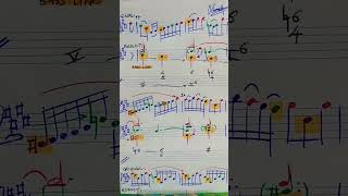 Gigue Violin Partita 3 analysis bach violin analysis partita musictheory shorts jsbach [upl. by Anih]