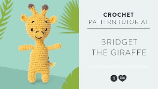 Red Heart Amigurumi How to Crochet Bridget the Giraffe [upl. by Benzel]