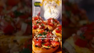 Frisch und knusprig lecker Bruschetta ￼mit selbst gemachten Ciabatta food recipe cooking bread [upl. by Whitcher]