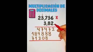 Multiplicación de decimales [upl. by Sandie77]