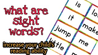 What are sight words  montessori at home  IM learning studio [upl. by Earaj677]