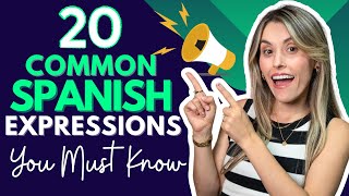 20 Advanced Spanish Expressions  Common Spanish Phrases 433 [upl. by Enyalb979]