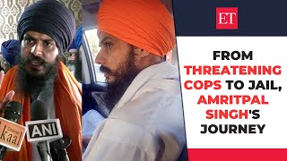 Amritpal Singh From threatening police in Ajnala to Dibrugarh jail fugitive Khalistanis journey [upl. by Tolmach707]