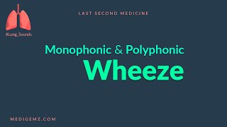 Wheeze  Mono vs Poly Phonic wheeze [upl. by Tereb176]