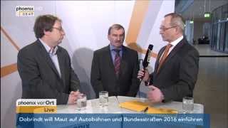 Bundestag Max Straubinger und Oliver Krischer zur PkwMaut am 26022015 [upl. by Byrne]