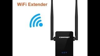 Comfast WiFi Range Extender Amplifier 300Mbps WirelessN Signal Booster Repeater with Ethernet Port [upl. by Hcirdeirf663]