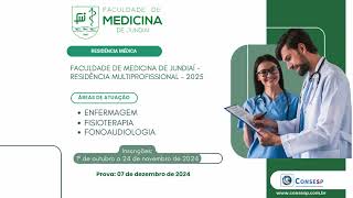 FACULDADE DE MEDICINA DE JUNDIAÃ  RESIDÃŠNCIA MULTIPROFISSIONAL  2025 [upl. by Adnilre131]