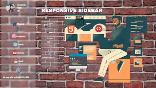 How to Create a Responsive SideBar for Web Applications [upl. by Lasyrc]