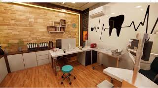 walkthrough of Small Dental clinic interior design at valsad Gujarat396001 [upl. by Gonroff]