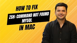 zsh command not found mysql  Fix Provided [upl. by Asreht722]