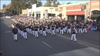 USMC West Coast Composite Band  2018 Pasadena Rose Parade [upl. by Aldric768]