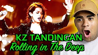 Totally Unique  First Time Hearing KZ TANDINGAN  Rolling in The Deep Singer 2018 REACTION [upl. by Julis]