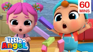 Hiccup Song  Little Angel Sing Along Songs for Kids  Moonbug Kids Karaoke Time [upl. by Inol]