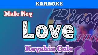 Love by Kayshia Cole Karaoke  Male Key [upl. by Pantheas]