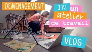 Jai déménagé mes bureaux  nouvel atelier  vlog Couture Débutant [upl. by Hemingway]