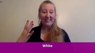 Lesson 3  British Sign Language for colours England [upl. by Estevan]