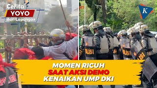 Ricuh Demo UMP DKI 2024 Detikdetik Massa Ngamuk Minta Ketemu Heru Budi [upl. by Johiah377]